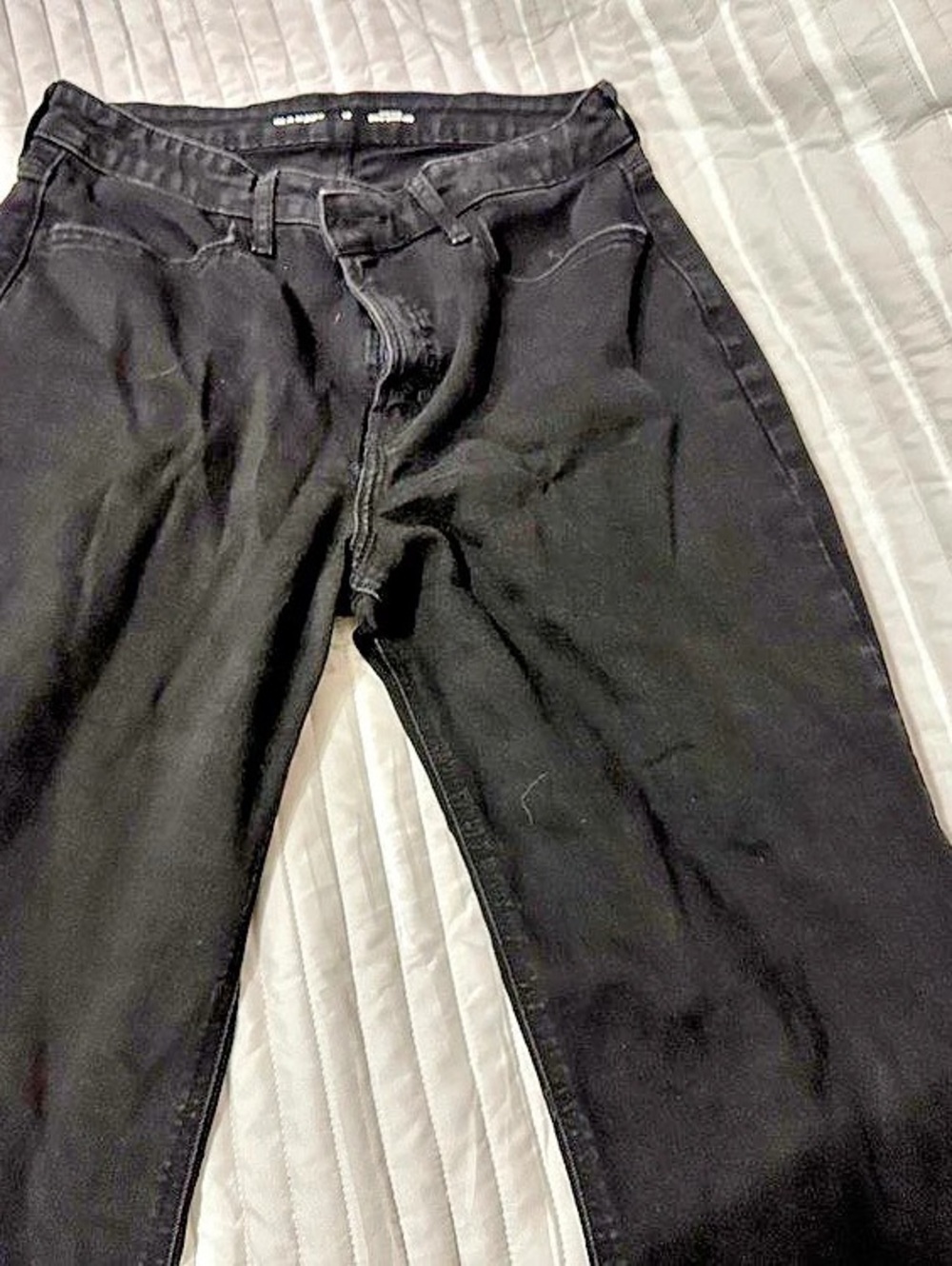 Black wide leg jeans